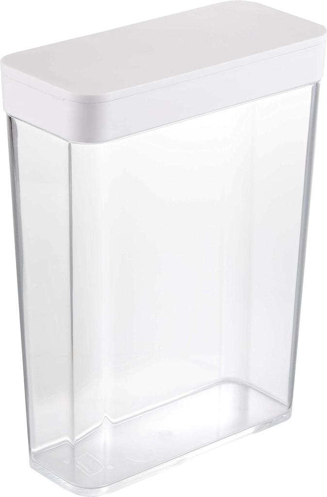 Yamazaki Dry Food Storage X X Tower Sliding Cereal Storage 4952 Container, White, Approx. W18.7 D8.5 H24.5cm, Style, Closure, Container,