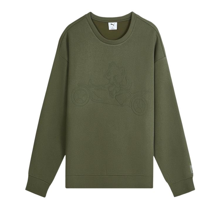 

Puma Neko-San FW25 Логотип бренда Мультяшный пуловер с круглым вырезом и длинными рукавами Унисекс свитшот 635051-81 XL