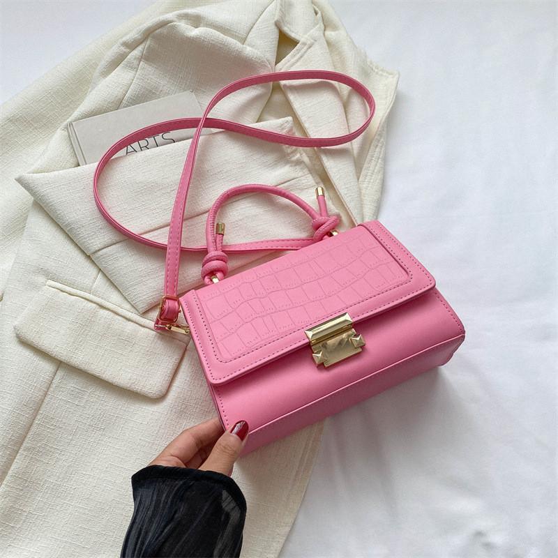 Fashionable Versatile Crossbody Bag For Women Small Size Trendy City Bag розовый