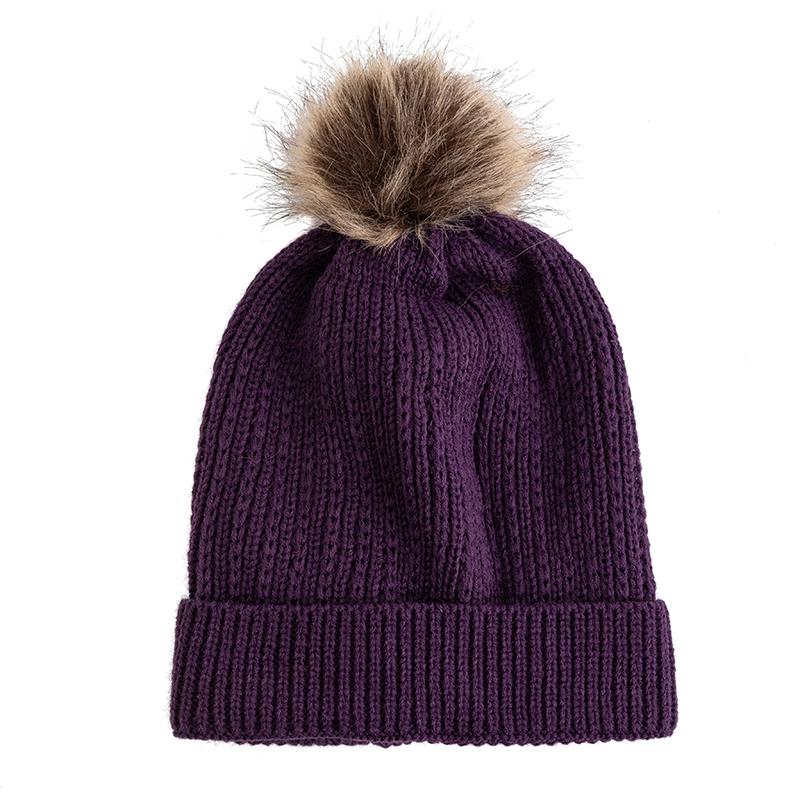Nové Candy Colours Zimní čepice Dámské Bambulky Čepice Soft Trendy Čepice s čepicí Basic Daily Leisure Cap