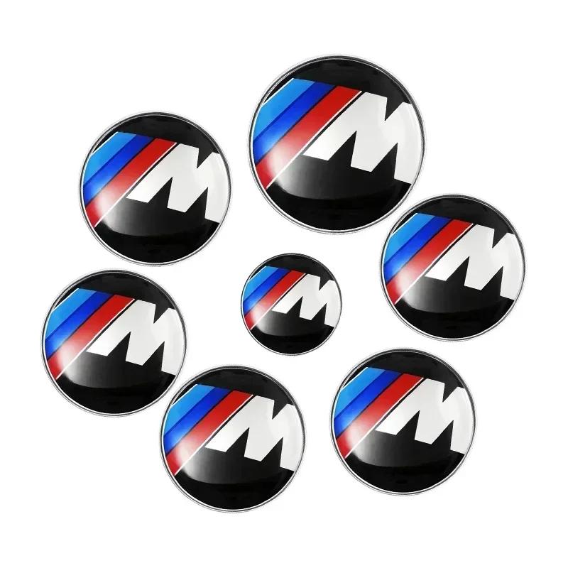 7 szt. Emblemat na maskę przednią Samochód Logo 50. Rocznica 82 mm + Odznaka tylna 74 mm + Nakładka na piastę koła 68 mm Pokrywa dekoracyjna Stylizacja dla BMW M