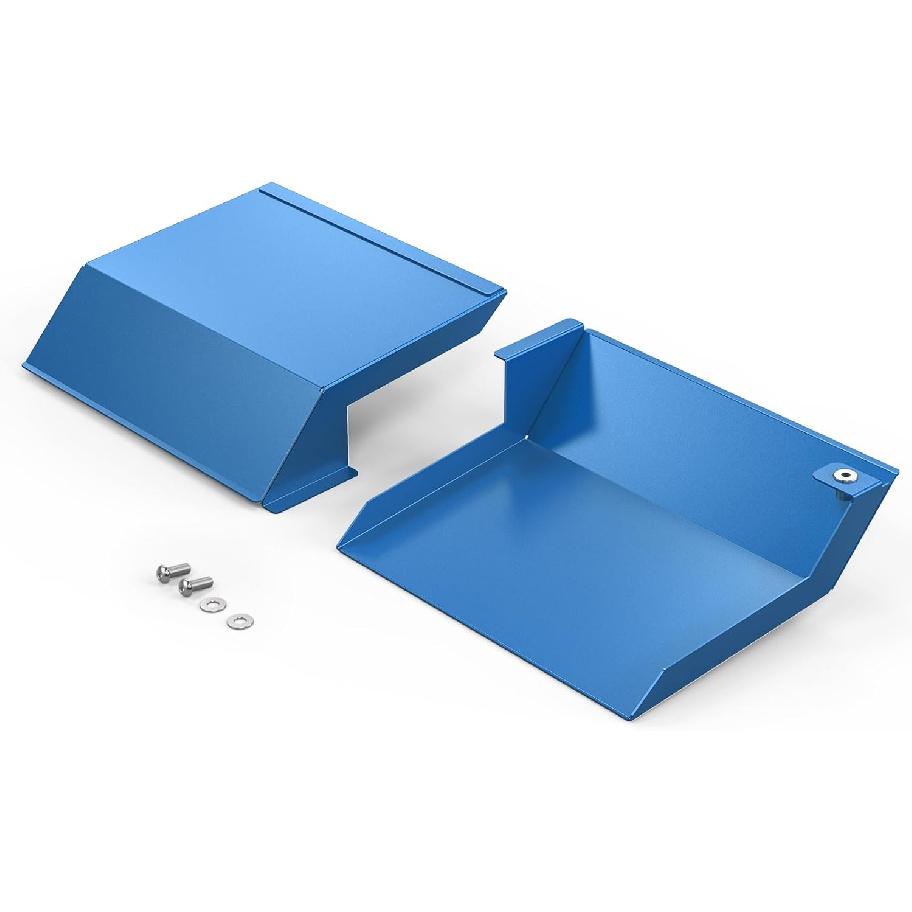 Bevinsee 2pcs Aire Intake Scoops Aire Inlet Compatible with 3 Series E92 323i 325i 328i 330i 335i 335d 2010-2013, Aluminum, Blue