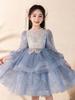 Girls' Light Luxury High-End Princess Dress for Weddings, Birthdays, and Piano Performances - Autumn Collection