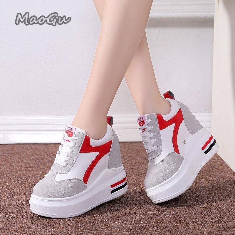 Fashion Thick Bottom Height Increase Women's Vulcanize Shoes Student School Casual Sneakers Autumn Winter 10CM Platform Women's Sneaker