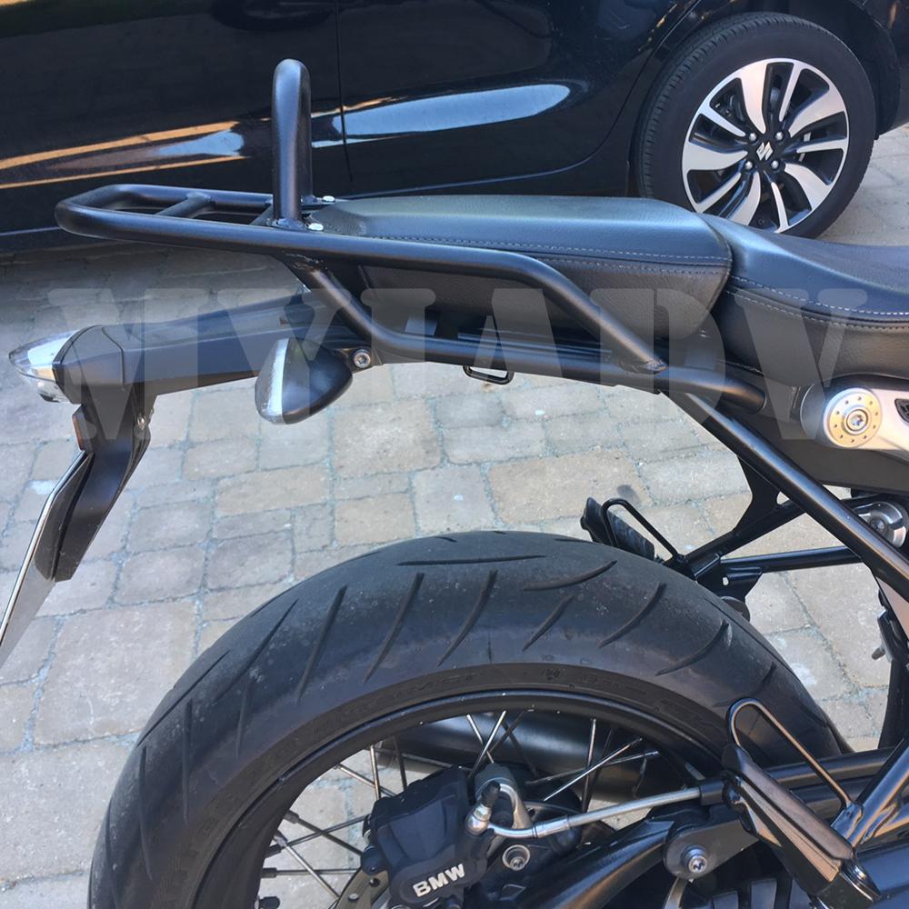 For RNINET Scrambler R NINE T R9T Pure Racer Passenger Back Seat Motorcycle Rear Seat Luggage Carrier Rack with Handle Grip