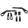 Qiilu Motorcycle Brake Clutch, 1 Pair CNC Aluminum Motorcycle Adjustable Brake Clutch Lever Protect Guard Handlebar 22mm Universal