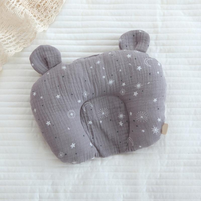 Soft & Breathable Baby Pillow Multi-pattern Pillow Essential Support for Delicate Necks & Heads Used for All Seasons-