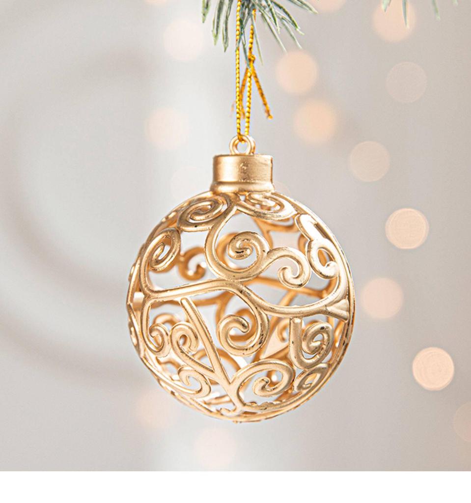 Gangheng Gold Star Pendant and Irregular-Shaped Christmas Tree Ornaments Set