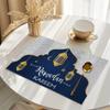 Ramadan Kareem Mubarak Linen Placemats Holiday Party Decor Navy Blue Moon Lantern Eid Al-Fitr Table Mats Ramadan Decorations