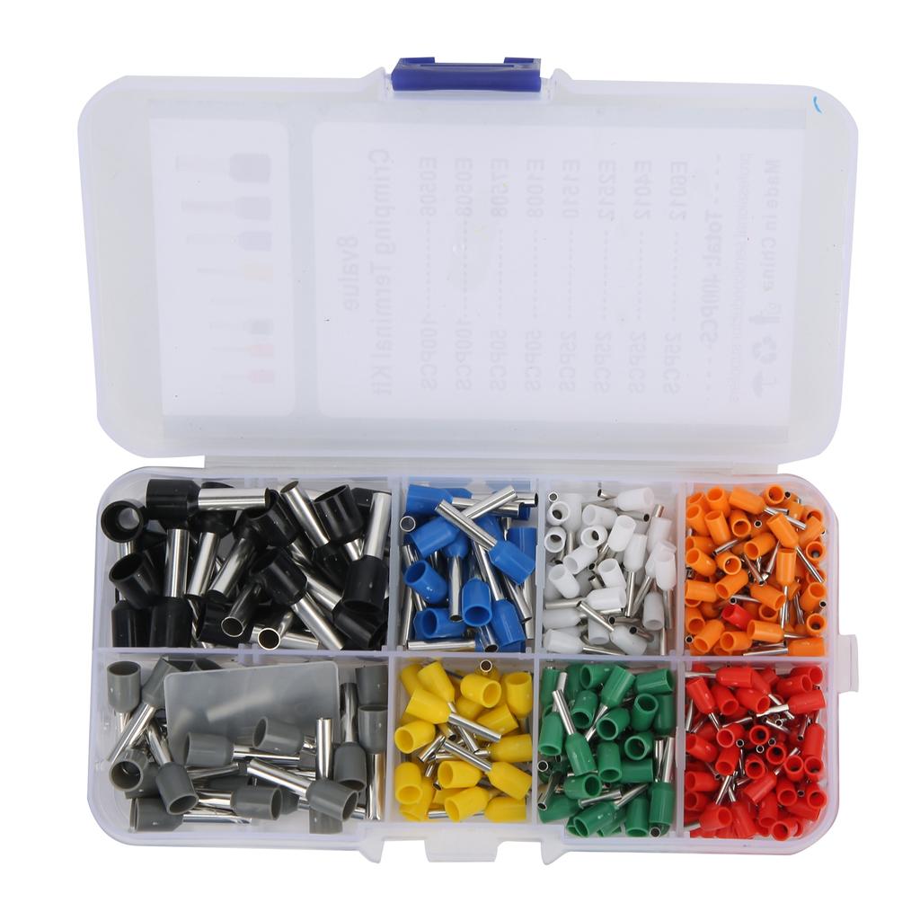 400 ks izolovaných krimpovacích konektorů pro zapojení vodičů, průmyslové potřeby AWG 22 - 10