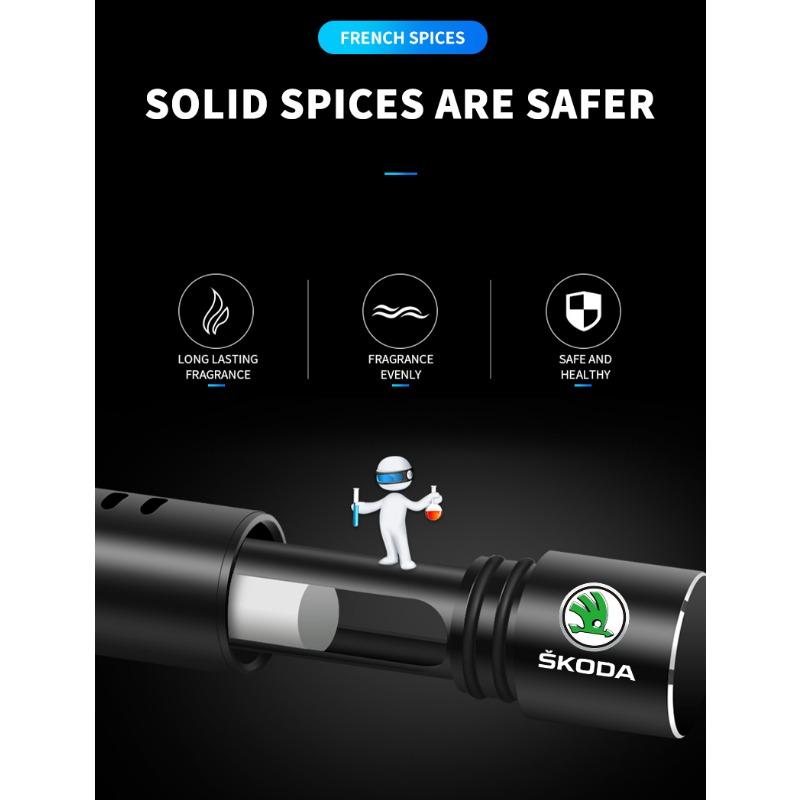 Auto Interior Car Air Freshener Outlet Air Vent Perfume Diffuser For Skoda Octavia Superb Rapid Kodiaq Karoq Fabia Kamiq Roomster Citigo