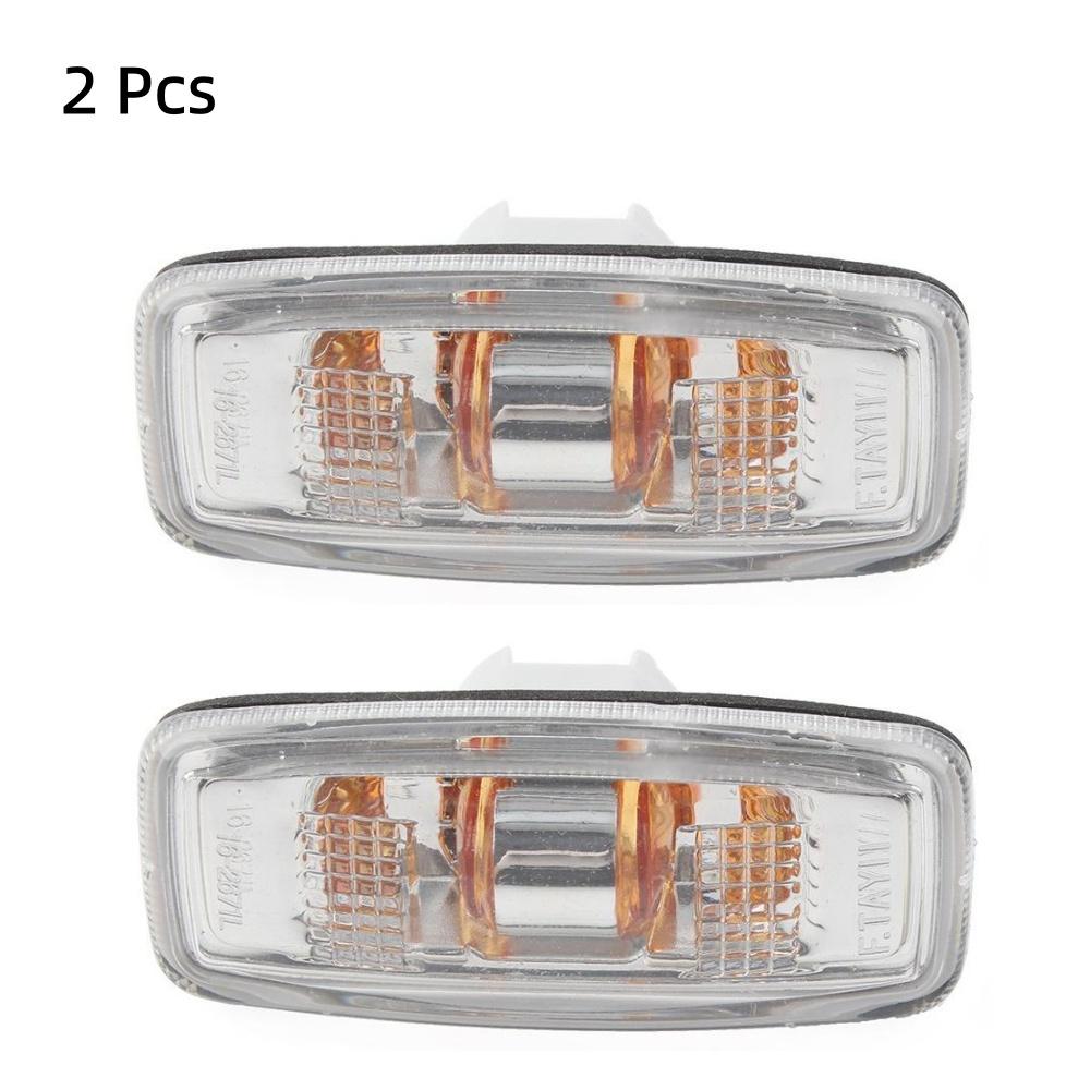 

2Pcs Side Marker Light Turn Signal Lamp Cover For Infiniti M35 M45 2006-2007 26160-9Y000