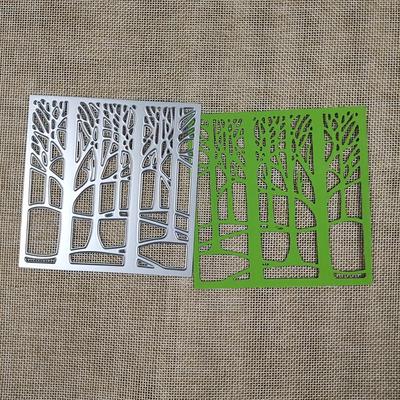 Cornice quadrata Foresta Fustelle in metallo Scrapbooking Acciaio al carbonio argentato Fustella per goffratura Stencil fai da te Album fotografico Creazione di biglietti