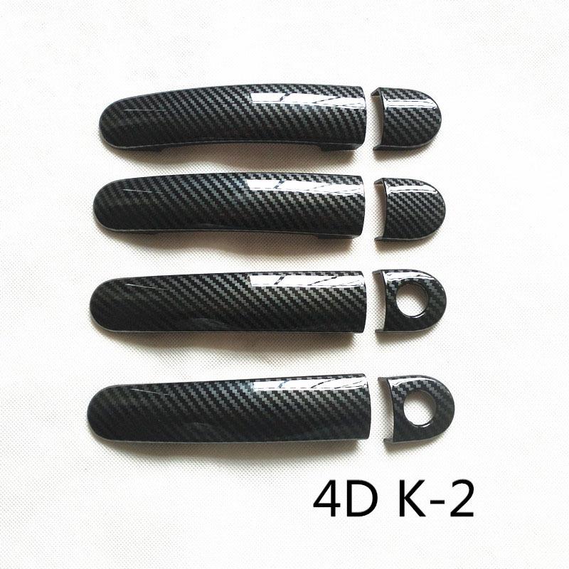 Door Handle Plastic Imitation Carbon Fiber Cover Car Styling Accessories fit for Volkswagen VW Bora Jetta MK4 A4 1J