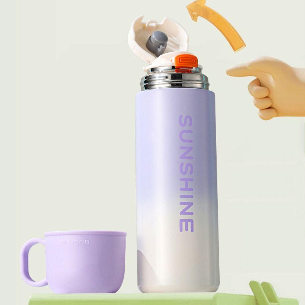 Fashion Insulation Cup 500ml Water Bottle Portable Coffee Mug  Travel