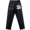 European And American Trendy Men'S Plus Fat Plus Plus Size Pants, Hip-Hop Jeans, Street Dance Printed Loose Skate Pants