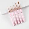 5 Pcs Nails Art Liner Brushes Nail Brush with Double-Ended Nail Detail Brush Nails Art Brushes Set