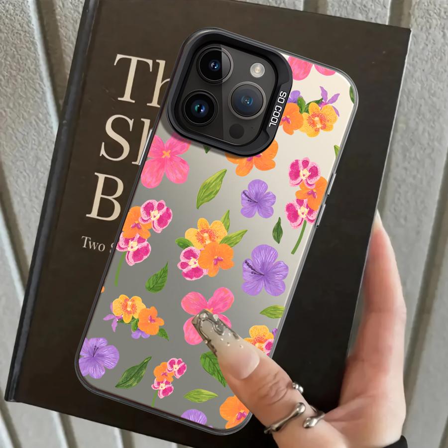 Case for iPhone 17 Pro Max 15 Plus Air 13 Pro 14 12 16 11 XR XS Back Phone Cover Fruit Flowers