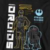 Star Wars Childrens/Kids Rebel Droids Heather Pullover Hoodie