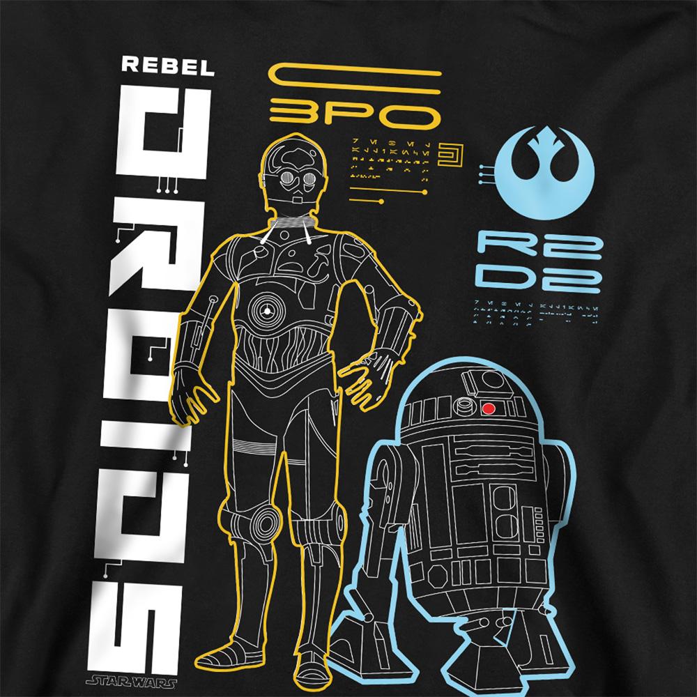 Star Wars Childrens/Kids Rebel Droids Heather Pullover Hoodie