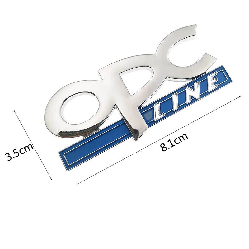CHW1 3D Metal OPC LINE Emblem Car Side Fender Tail Badge Front Grille Sticker for OPEL Zafira b Corsa d Insignia Mokka Regal Astra g