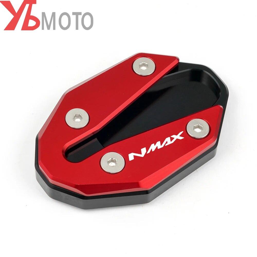Logo 'NMAX' for YAMAHA NMAX155 NMAX125 NMAX 155 125 Motorcycle CNC Side Stand Enlarger & Kickstand Column Auxiliary