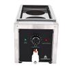 2 Holes Commercial Electric Pasta Cooker with 2 Pasta Strainers Stainless Steel 10L for Restaurant Dumplings Wontons