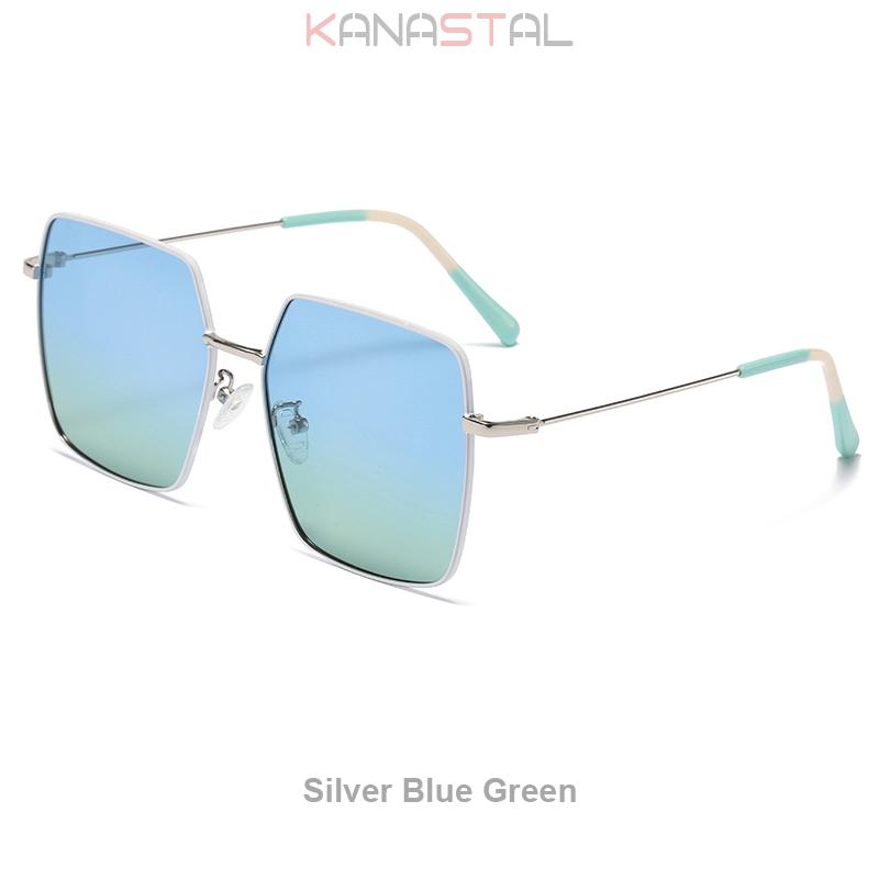Women Sunglasses UV400 Polarized Sun Glasses Big Metal Eyeglasses Frame Camping Sunscreen Party Goggles Anti Glare Shade Eyewear