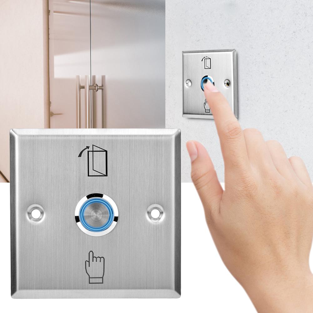 Door Access Control System Exit Button Door Push Release Switch With Indicator Light