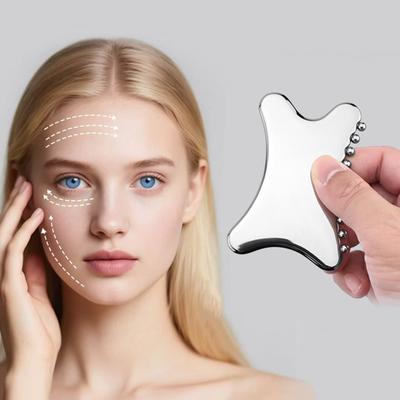 Stainless Steel Gua Sha Facial Tool – Massage Board for Acupressure, Deep Tissue Stimulation, and Facial Lifting