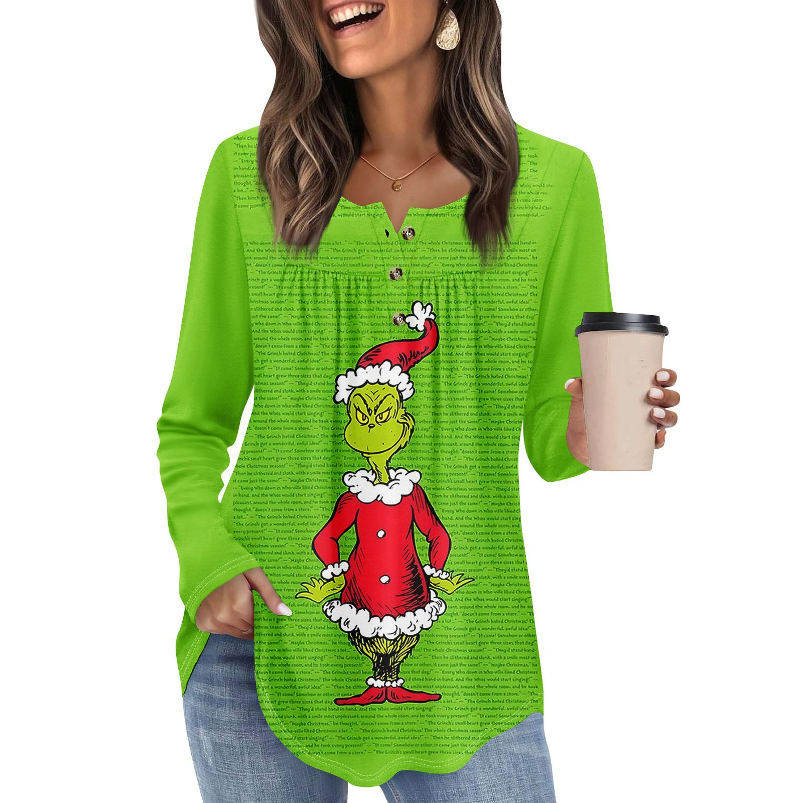 

Женская туника с длинным рукавом, свободные топы, повседневные топы оверсайз, плиссированная туника, застегивающаяся на пуговицы, повседневные женские топы с принтом XL