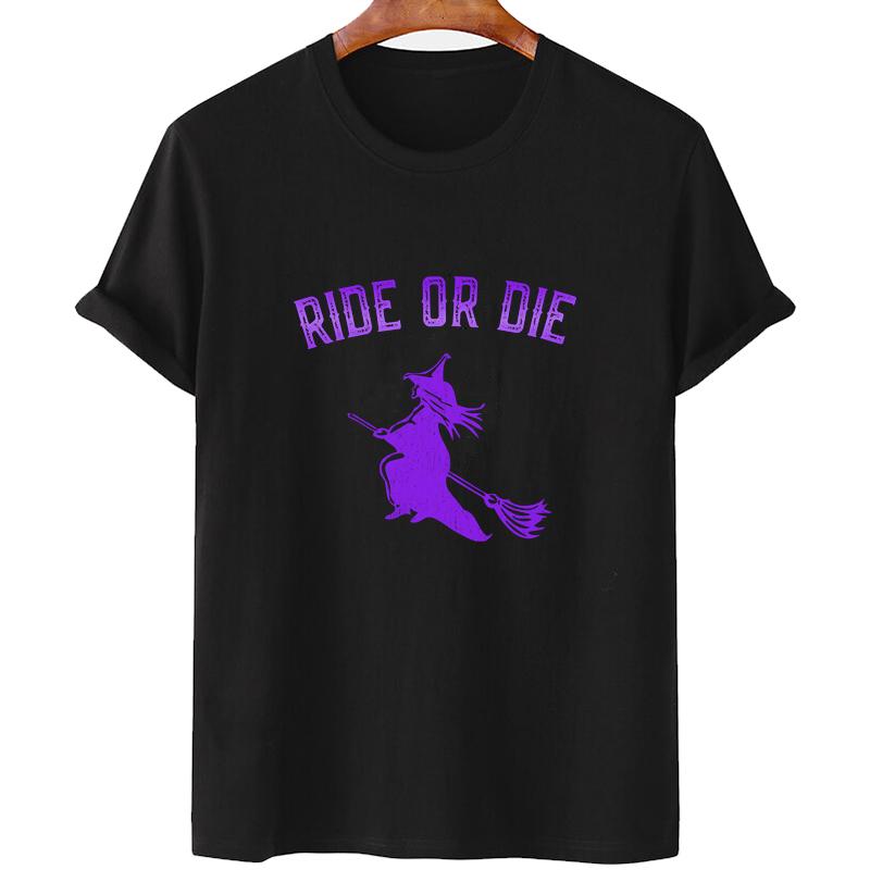 Buy Ride Or Die Witch Printed Black 