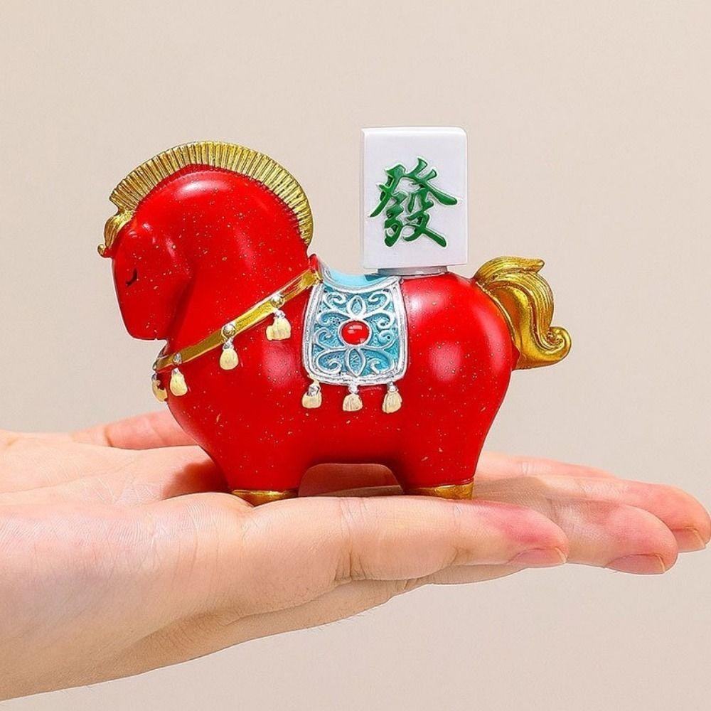Chinese Style Horse Figurine Horse Mascot Zodiac Horse Ornaments Horse Miniature  Office