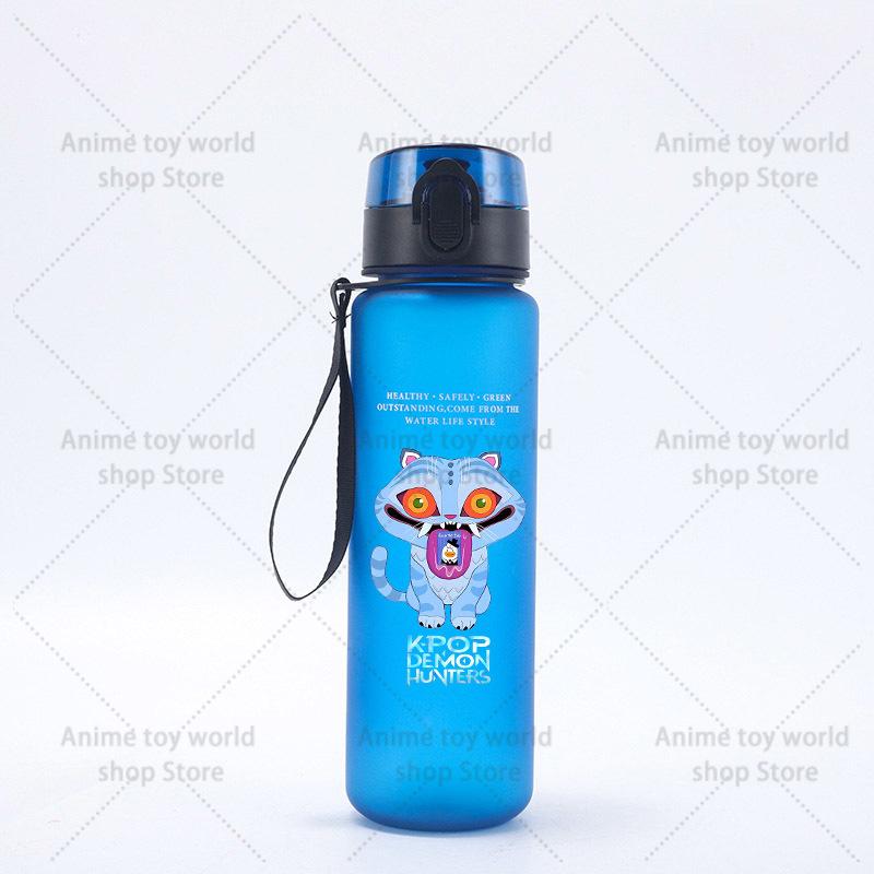 KPop Demons Hunters Large Capacity Sports Water Bottle Motivational Leak Proof Portable Reusable Cups Outdoor Travel Gym Jugs Kid Friendly