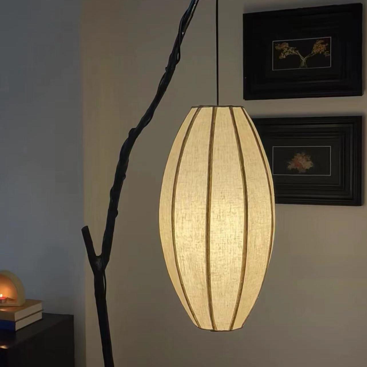 

Ретро Китайский Дзен Торшер - Ветви Тканевый Фонарь для Атмосферы Чайной Комнаты и Гостиной