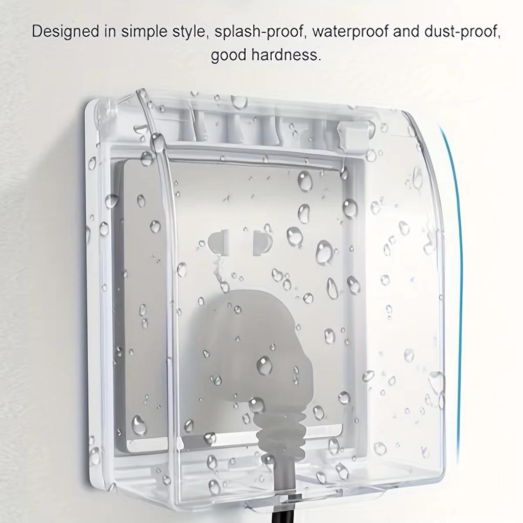 Socket Protective Cover Outdoor Waterproof Electrical Box Electric Plug Cover Bathroom Wall Switch Protection Cover