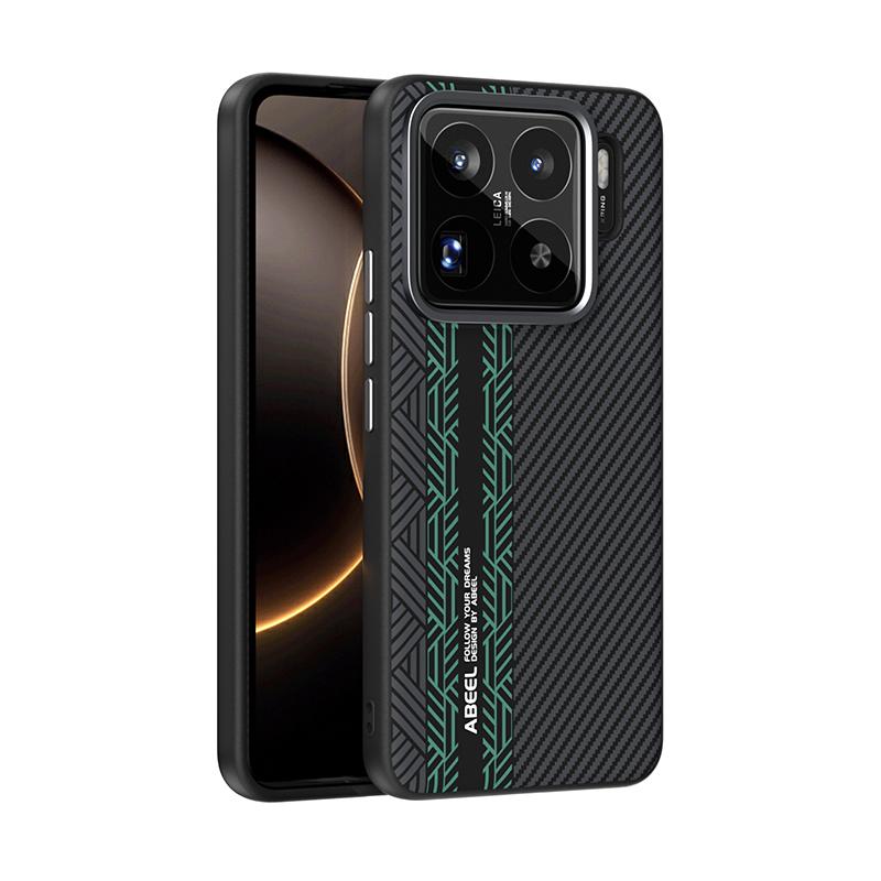 For Xiaomi 15S Pro Case Magsafe Slim Rigid Magnetic Drop-proof Phone Grip Leather Bumper Case Cover Metal Lens Protection Pc + tpu&Xiaomi 15s pro