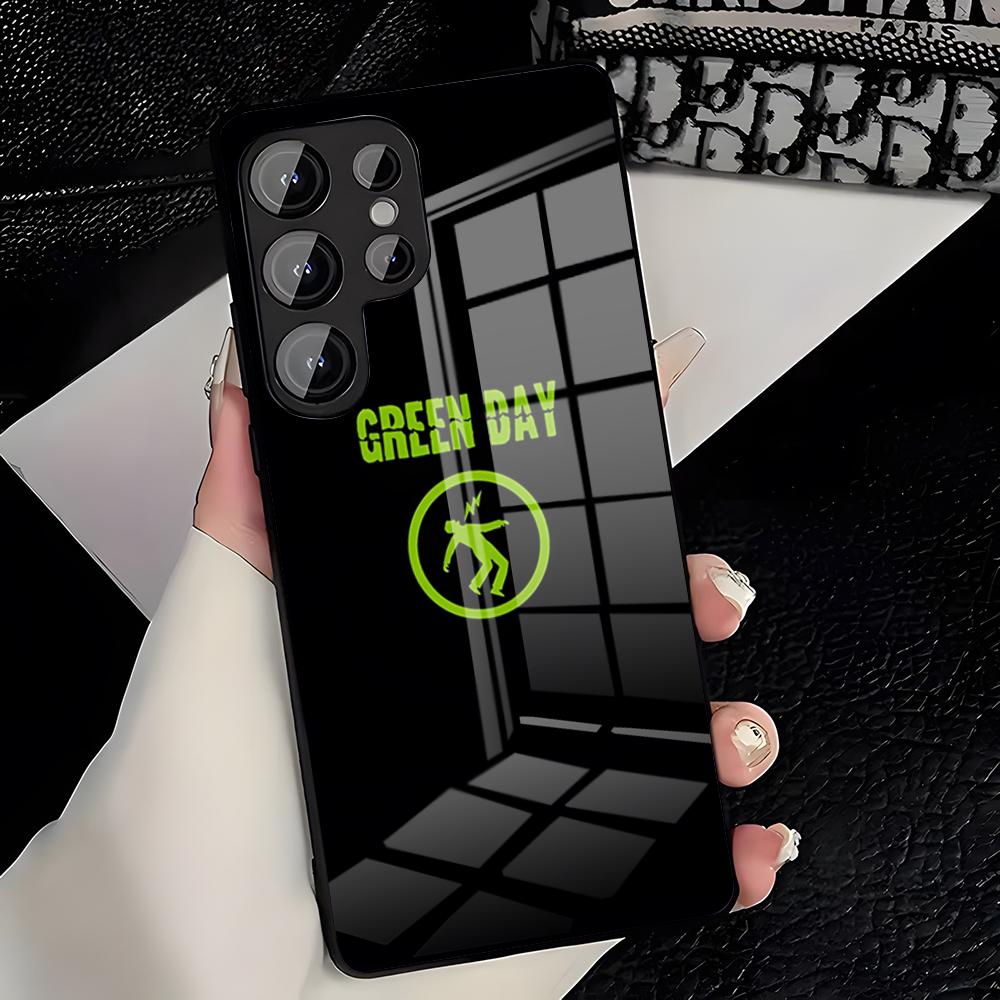 

Чехол для телефона с изображением группы G-Green Day для Samsung S26 S25 Plus S20 S20 Plus S22 Ultra S23 FE S21 Plus S21 Ultra Стеклянная крышка Samsung S22