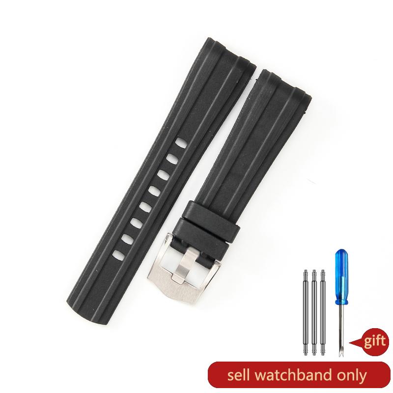Brand Quality 20mm Soft Rubber Silicone Watch Band Buckle Grind Arenaceous Belt Special For Omega strap For Seamaster 300 logos