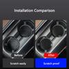 2 Stück Auto Innenraum Getränkeuntersetzer Matte Becherhalter Schlitze Rutschfeste Matte für Volvo XC60 XC90 V40 V60 V50 V90 C40 XC40 V70 XC70 C30 Zubehör