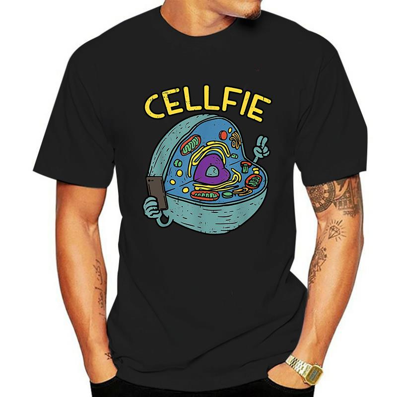 Cell Fie Funny Science Biology Teacher TShirt Novelty Funn Graphic T Shirts Women Men O-neck Casual Short-sleev Tops Ropa Hombre