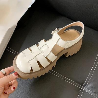 New Women's Sandals Summer Breathable Comfortable Designer Girls Sandals Thick Bottom Waterproof Woman Platform Sandals
