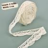 5 Yards Cotton Thread Lace Wave Woven Cotton Thread Lace Handmade DIY Clothing Curtain Materials Lace Satin Ribbon