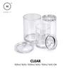 Homlly 3pc Acrylic Clear Cotton Ball and Swab Organizer