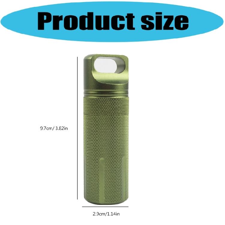 Aluminum Alloy Pills Box Waterproofs Medicine Box Case Keychains Holder Container Bottles Small Travel Medicine Bottle