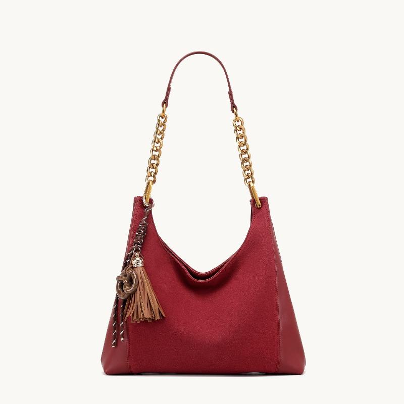 

Large-capacity Commuter Underarm Bag, High-end, Niche, Retro Single-shoulder Crossbody Bag, Tote Bag червоний