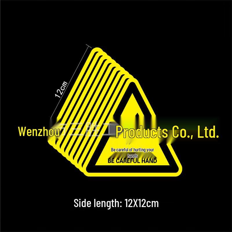 WEZHO Triangular Electrical Hazard Warning Sticker