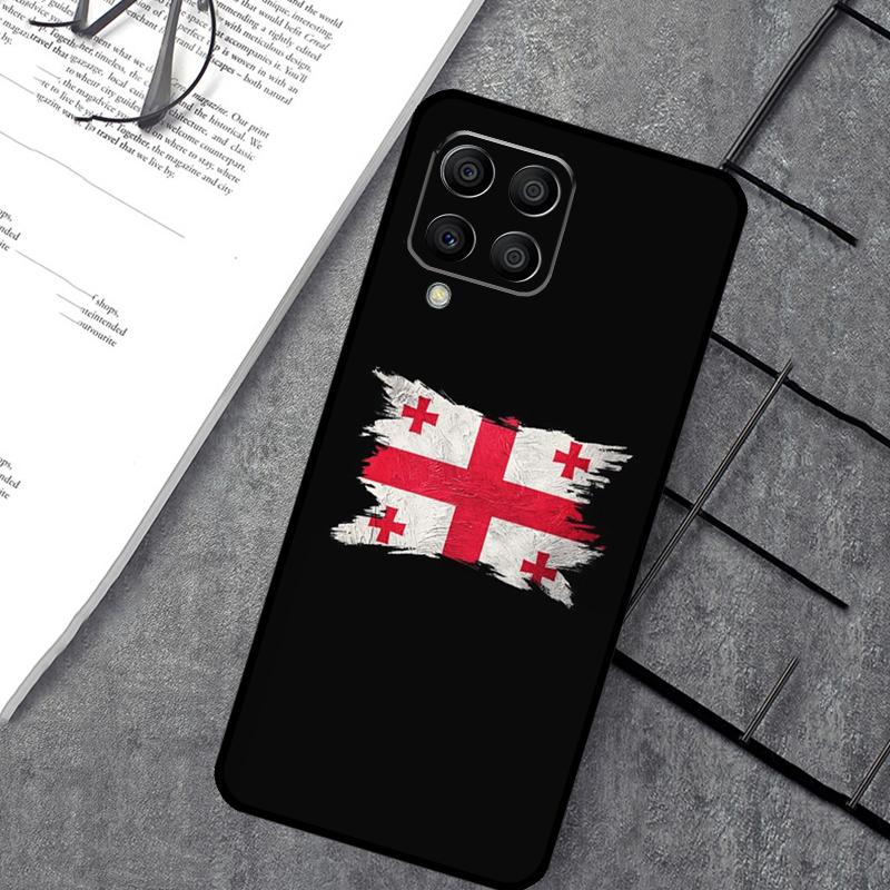 Georgia Grunge Flag Case For Samsung Galaxy M35 M21 M12 M13 M14 M15 M06 M16 M36 M56 M31 M53 M32 M52 M55 M34 M54