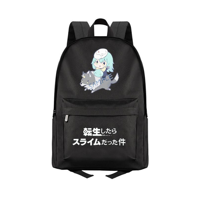 

That Time I Got Reincarnated As A Slime Anime Backpack With Breathable Canvas For Casual Travel And School Use Style N