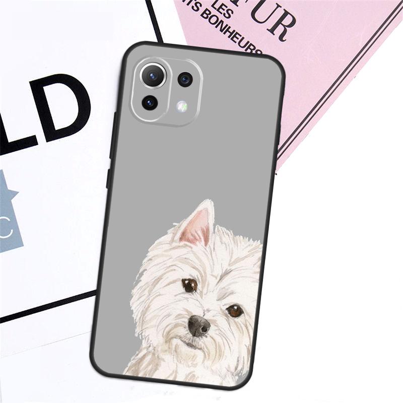 Cartoon Westie Dog Case For Xiaomi 17 Pro Max 14 15 Ultra 13T 15T 14T Pro POCO X7 Pro X5 X6 F5 F6 F7 F8 Cover